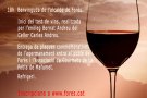 El 20 de febrer, Forès viu el vi