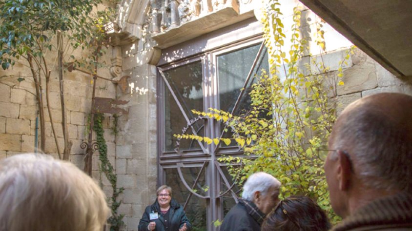 Durant la Fira 2015 ja es van realitzar algunes visites guiades al timpà.