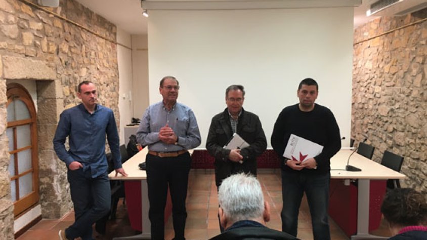 Un instant de la presentació del projecte aquest dimecres al matí