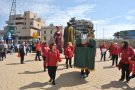 Els Amics dels Gegants presents a l'arribada dels nous gegantons de les Dominiques a Tarragona