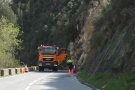 Malla protectora per evitar despreniments a la carretera de Vilaverd a la Riba