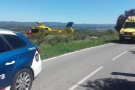 Accident d'un motorista a la T-700 al terme de Vimbodí i Poblet