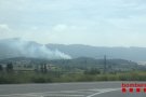 Incendi de vegetació a la carretera de Prenafeta