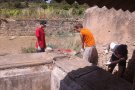Un camp de treball de joves recupera el safareig de Solivella