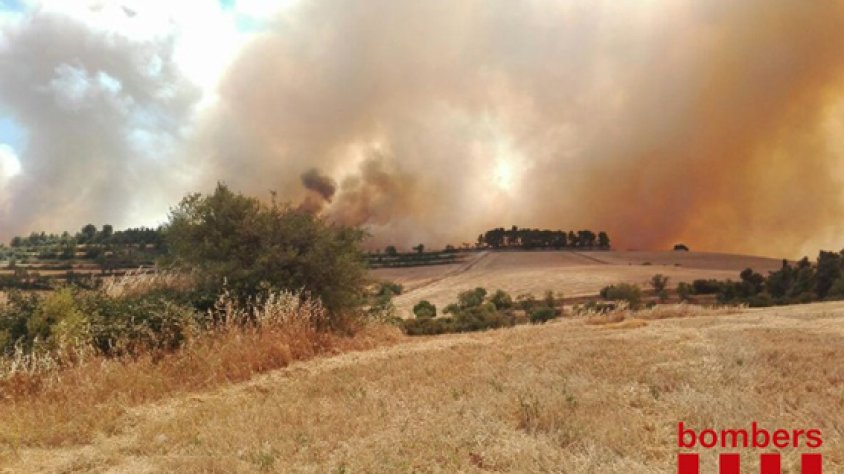 Incendi de Rocallaura d'aquest dimarts 19 de juliol