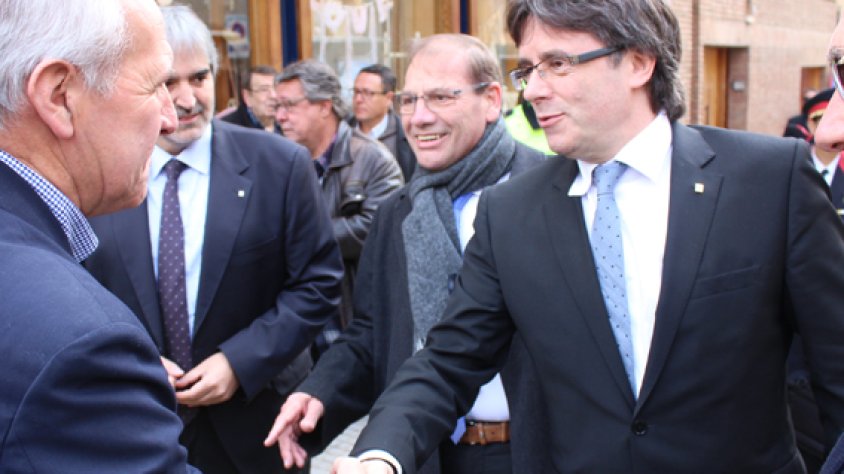 Imatge de la visita del president a l'Espluga de Francolí