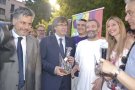 Porró de vidre de Vimbodí per al president Puigdemont