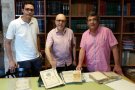 Els germans Potau Constantí donen documentació familiar i municipal a l’Ajuntament de Vimbodí i Poblet
