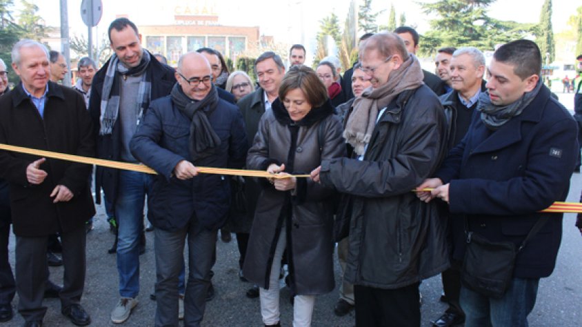 Inauguració de l'any 2016 de la Fira de l'Espluga, amb Carme Forcadell