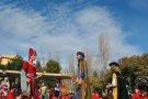 Els Amics dels Gegants de Montblanc obren temporada amb l'estrena dels nous vels de la geganta Arsenda