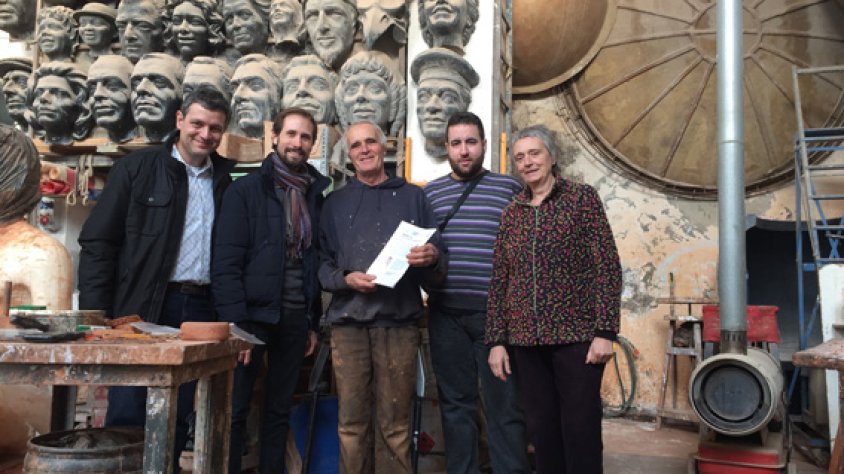 Entrega del projecte a Ramon Aumedes i Francina Morell
