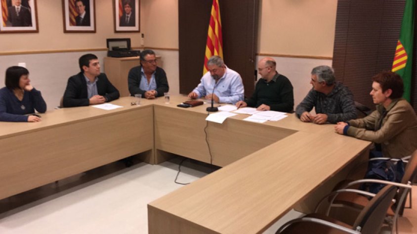Un instant d'aquest ple extraordinari celebrat a Pira