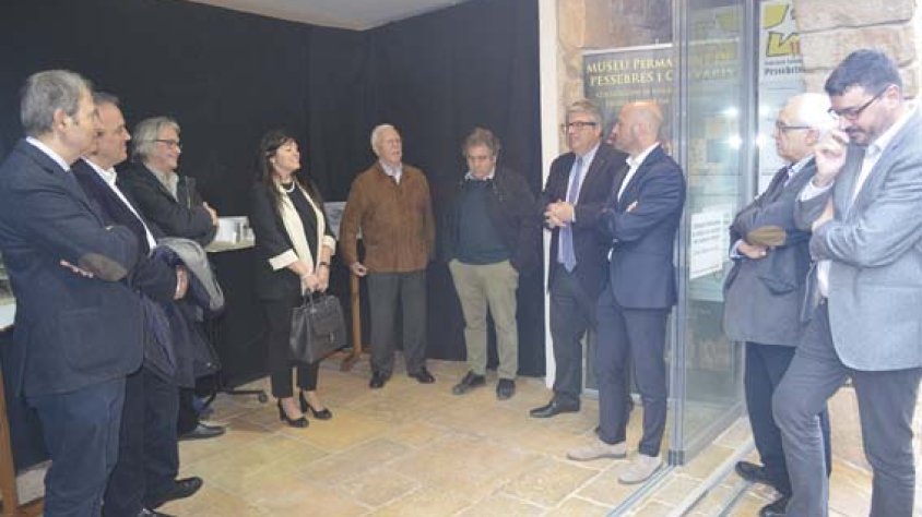 Un instant de la visita al Museu del Pessebre