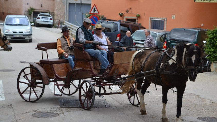 Un dels carruatges vistos a Vilaverd