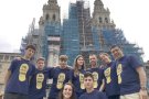 Un grup de joves de la parròquia de Montblanc fan el Camí de Santiago