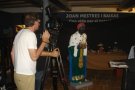 TVE fa una gravació al Museu del Pessebre de Catalunya