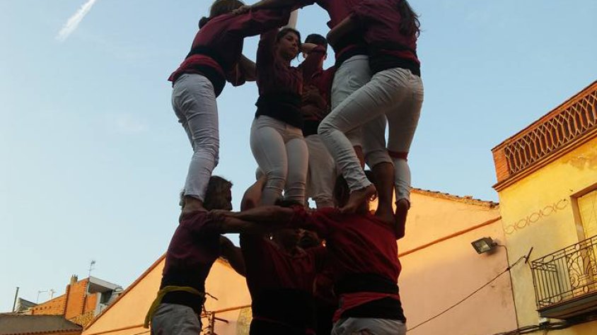 Actuació a Blancafort, on feia vint anys que no es veien castells