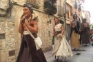 Primeres actuacions de la família de gegants de l'Espluga de Francolí