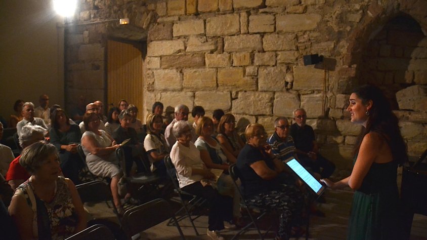 Un instant del concert d'aquest divendres a la nit