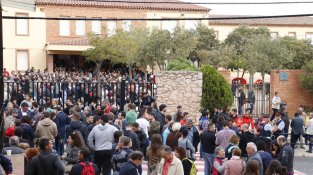 Imatge del col·legi electoral a Montblanc