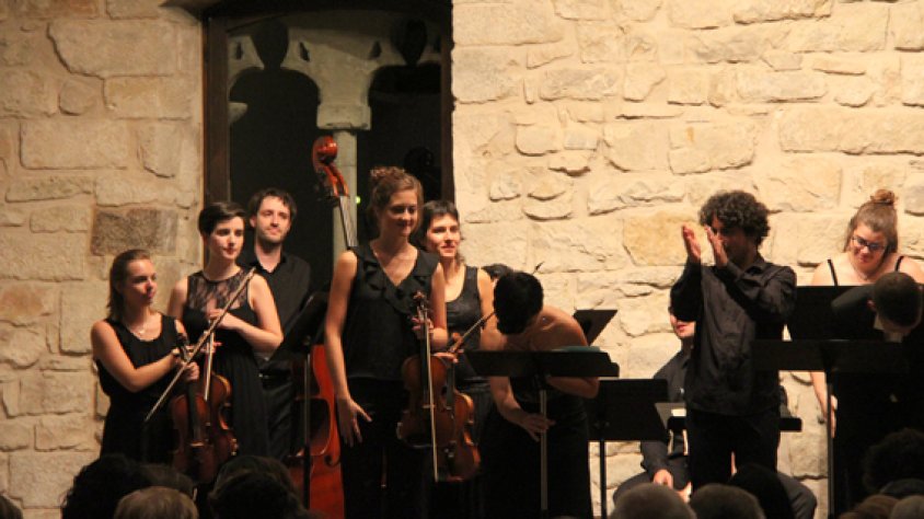 Un instant del concert del passat dissabte a la Sala Gran del castell dels Comtes