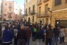 La comarca es concentra en protesta per l'empresonament de Jordi Sànchez i Jordi Cuixart