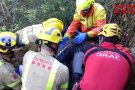 Un motorista ferit en una sortida de via a Pontils