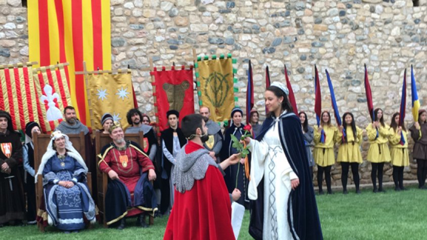 Entrega de la rosa