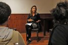 Laia Estrada participa en una xerrada a Montblanc 