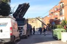Un camió tomba un pal de telefonia a Montblanc