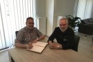 El montblanquí Ivan Besora visita el Conseller Puig a Bèlgica com a president d'Adifolk