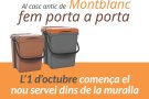 S’inicia la campanya pel porta a porta d’escombraries del nucli emmurallat de Montblanc