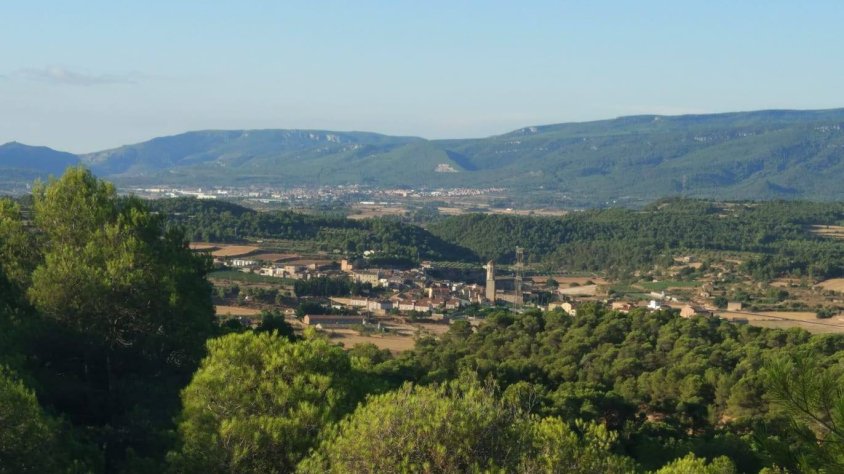 Vista de Blancafort des del GR 175