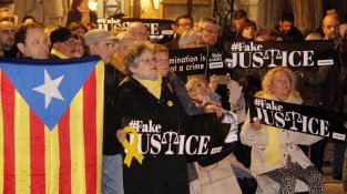 L’ANC Conca de Barberà es mobilitza per exigir l’alliberament dels presos el dia del seu trasllat a Madrid