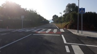 Nou reductor de velocitat a la carretera que uneix Montblanc i Prenafeta