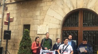 Concentració a l'Espluga de Francolí