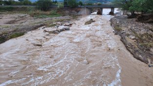 FOTOS. El Pont Vell, la zona més afectada per la riuada a Montblanc