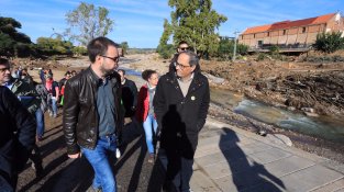 El president Quim Torra torna a visitar els punts afectats pel desbordament del Francolí