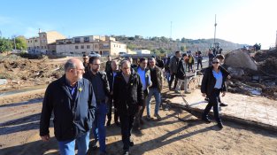 El president Quim Torra torna a visitar els punts afectats pel desbordament del Francolí