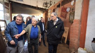 El president Quim Torra torna a visitar els punts afectats pel desbordament del Francolí