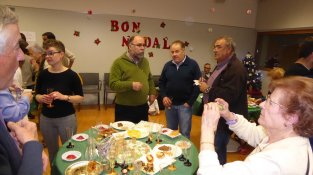 Bon berenar de Nadal al Centre de Dia de Blancafort