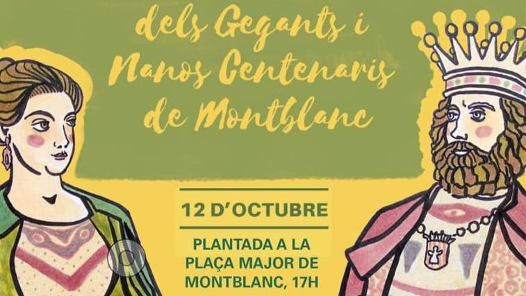 El 12 d'octubre es farà la 5a Diada dels gegants i nanos centenaris de Montblanc