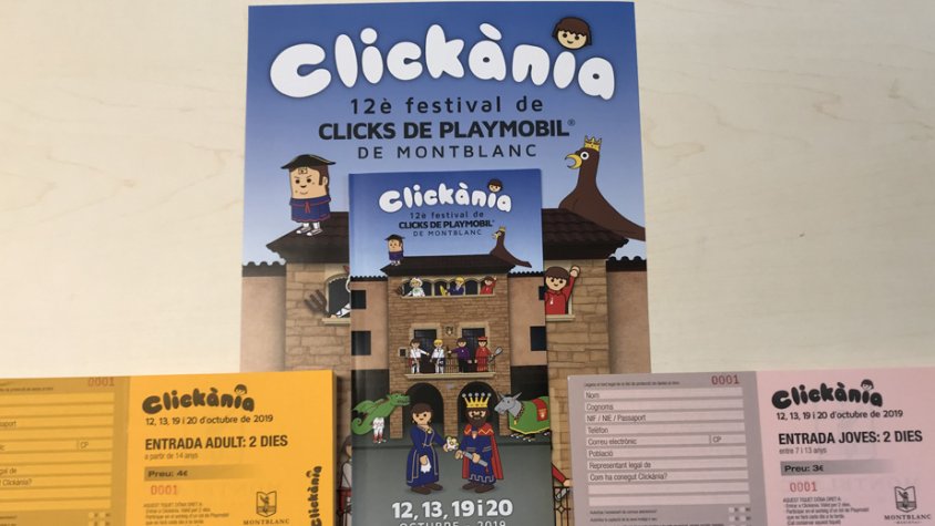 L'Oficina de Turisme de Montblanc té a la venda les entrades de Clickània 2019 i comencen les inscripcions al concurs de diorames