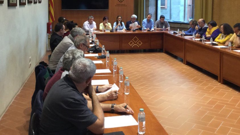 Alcaldes i consellers comarcals manifesten el seu rebuig a la sentència emesa pel Tribunal Suprem