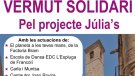 Dissabte es celebra el vermut solidari per la Júlia