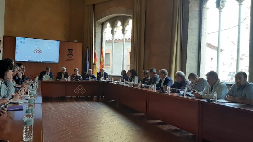 Teresa cunillera es reuneix amb els alcaldes dels municipis afectats pels aiguats