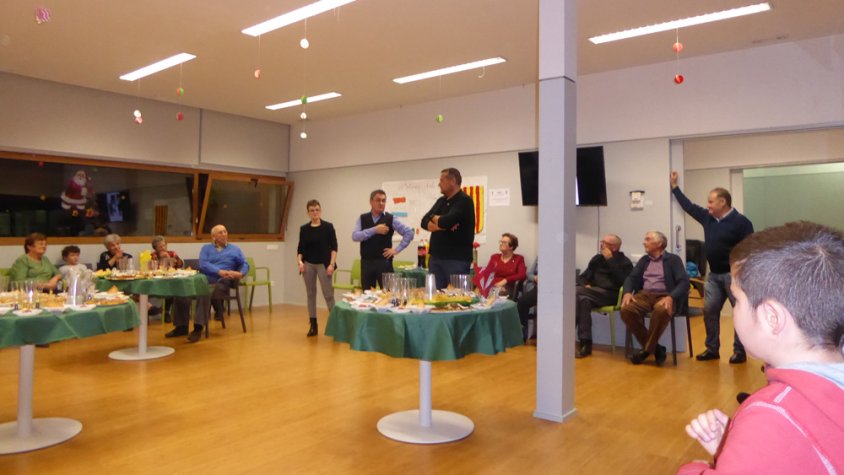 Bon berenar de Nadal al Centre de Dia de Blancafort