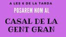 Sarral posarà nom al Casal de la Gent Gran de la localitat