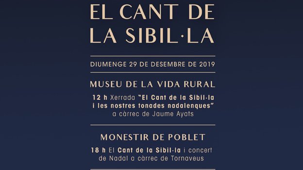 El Cant de la Sibil·la arriba aquest diumenge, al Monestir de Poblet