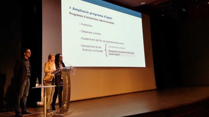 La Diputació de Tarragona presenta el PAM 2020-2023 als alcaldes i alcaldesses del Camp de Tarragona i del Baix Penedès, en un acte a l'Auditori Diputació